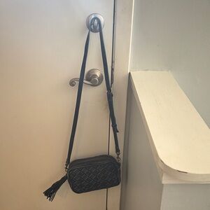 Patricia Nash Distressed Dark denim Crossbody Bag